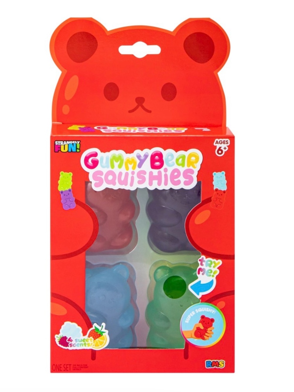 RMS Gummy Bear Squishies 4 Pack Scented - Five Below